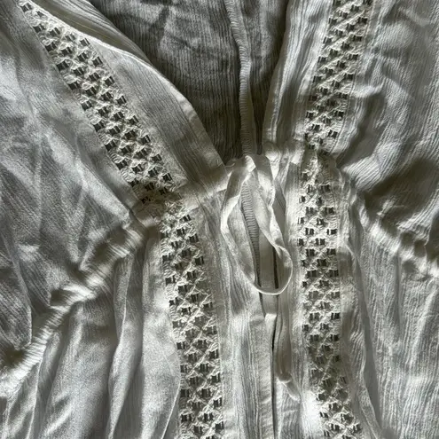 Elan Cover Up with Tie Front, Medium, White, $89