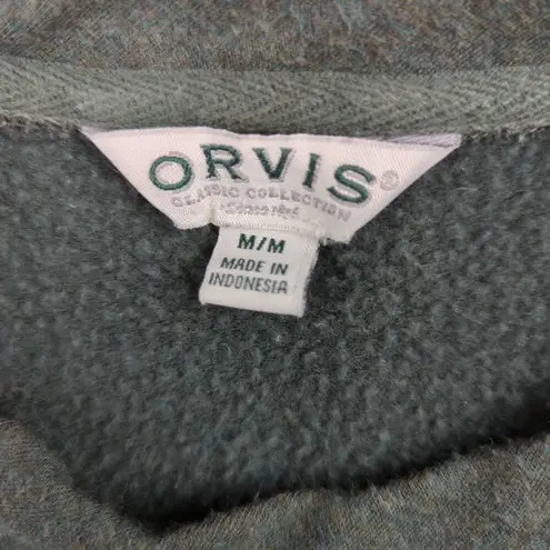 Orvis  Cozy Green Pullover Crewneck Sweatshirt Women's Size Medium