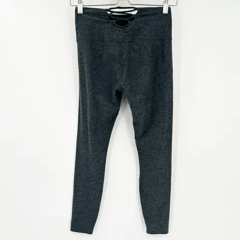 Beyond Yoga Womens Spacedye Crisscross Back Active Crop Leggings Size S Gray