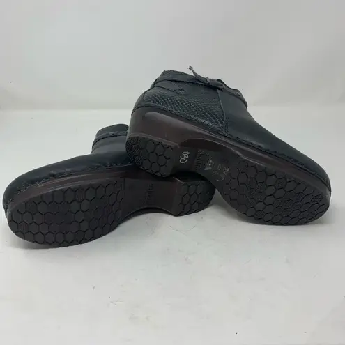 Sanita Dakota Size 39 Dark Pewter Charcoal Grey Leather Boots Ankle Booties Zip Gray