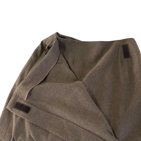 Preston & York Size 12 Large Vintage Wool Blend Academia Brown Maxi Skirt