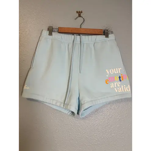 The Mayfair Group Your Emotions Are Valid Sweat Shorts Blue Small/Medium