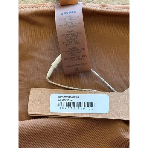 SKIMS Swim Mid Waist Bottom Almomd Size XL