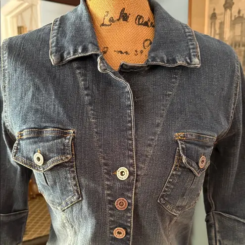 Hot Kiss Y2K Vintage Denim Button-Up Belted Dress