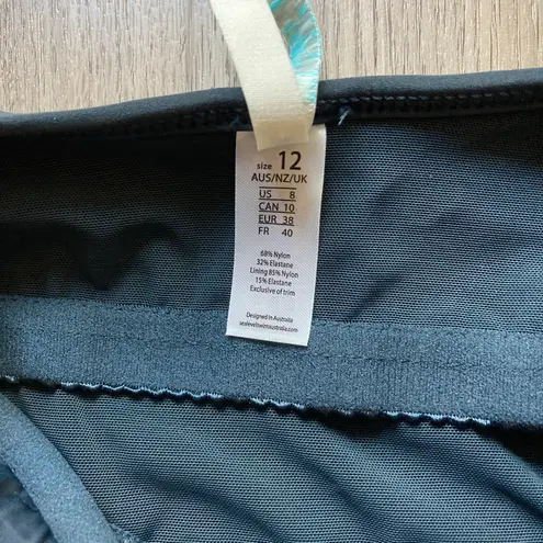 Sea Level Australia Lola Shimmer E Cup Cross Front Singlet Top Size 8 NWT