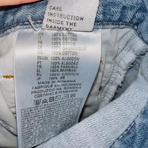 Diesel Light Wash Denim Button Front High Rise Regular Boyfriend Jeans size 27