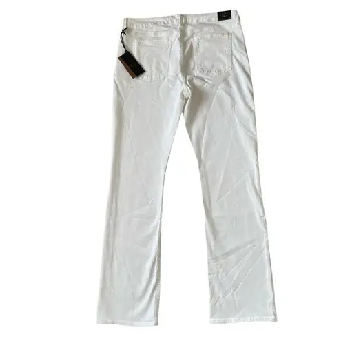 Jen7 by 7 for all mankind women's white long slim bootcut denim jeans size 14