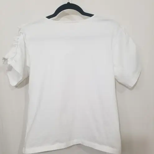 See By Chloe Smocked Ruffle Tee