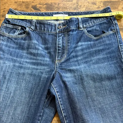 Chico's  Platinum Straight Leg Denim Jeans Size 8