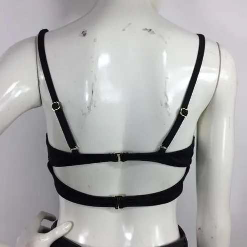 Tahari Wrap Bikini Top Size L Black