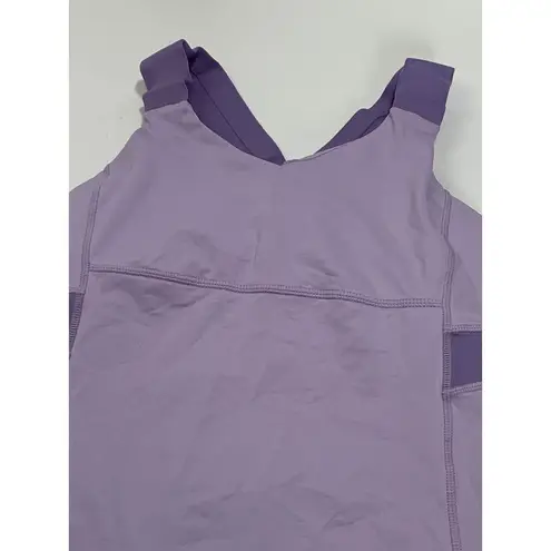 Lululemon  Women's Active Tank Crisscross Back Workout Athletic Gym Purple Size 6