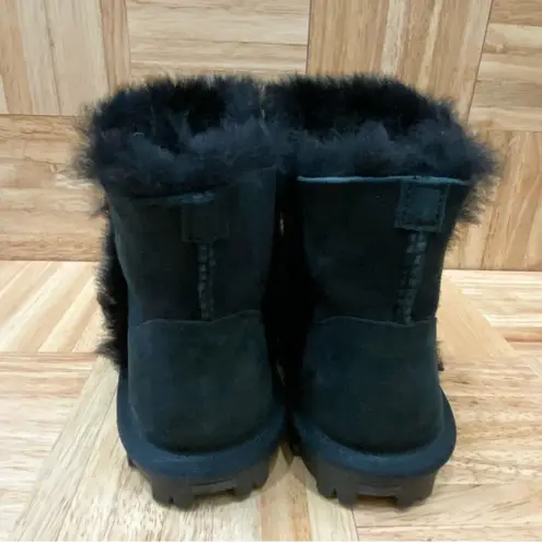 Kirkland Signature Genuine Sheepskin Black Shearling Short Boots Size 8