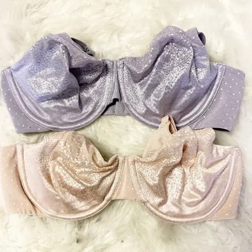 Wacoal Back Appeal Underwire Bra Size 34D Lot of 2 Style 855303