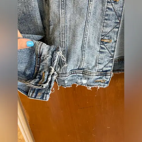 ZARA Distressed denim jacket