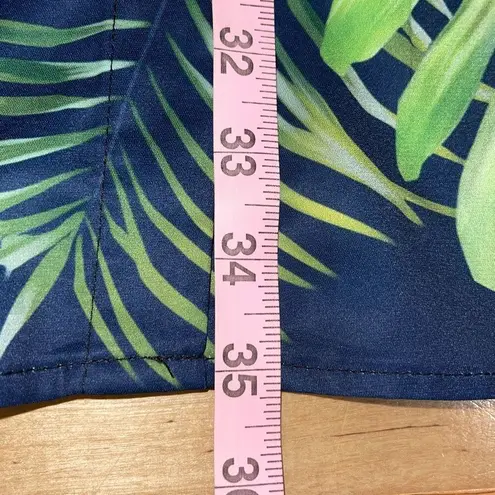 Shall We Women’s Floral Tropical Button Down Long Sleeve Blouse Dress Green Smal