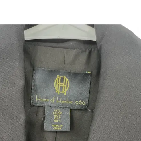 House of Harlow | S | Blazer Jacket Gold Buttons Black Double Breasted Women's