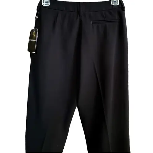Emporio Armani NWT Stitched Crease Black Trousers