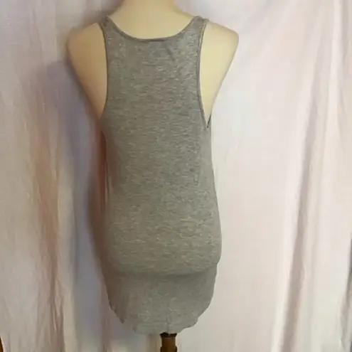 Color Bear bear patriotic feathers tank top Gray