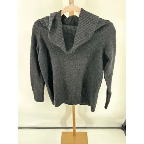 Aritizia Wilfred Free Italian yarn alpaca cowl neck black sweater size small