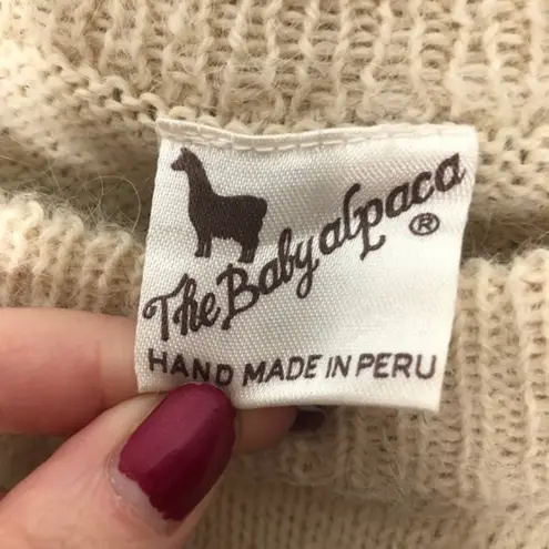 Vintage the baby alpaca nordic cream sweater Size M
