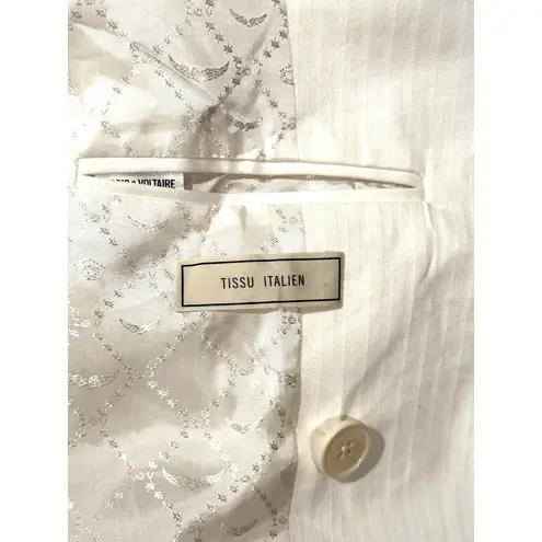 Zadig & Voltaire Vina Coton Blazer - Cream- size 40 (4)