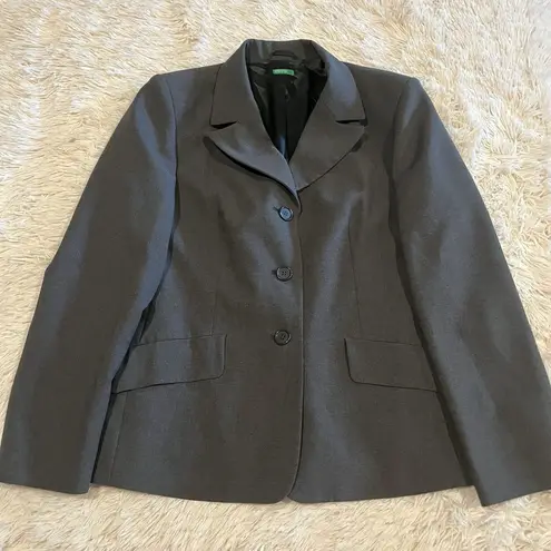 United Colors Of Benetton Classic VTG Women Gray Skirt Suit Made In Italy 42 Med