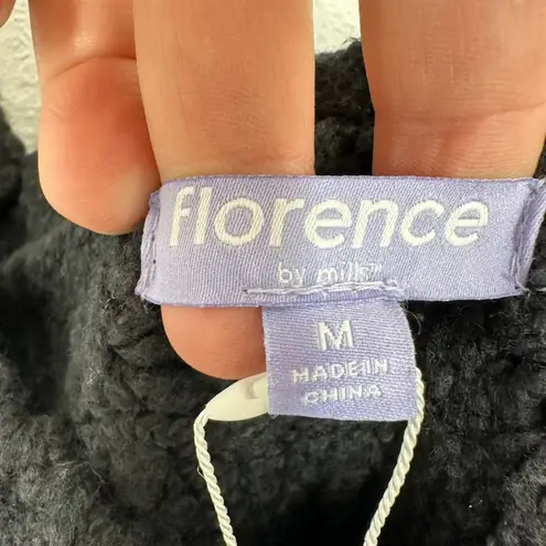 Florence by Mills Black Knit Crop Tank Top M Ribbed Cropped Sweater Camisole Size undefined