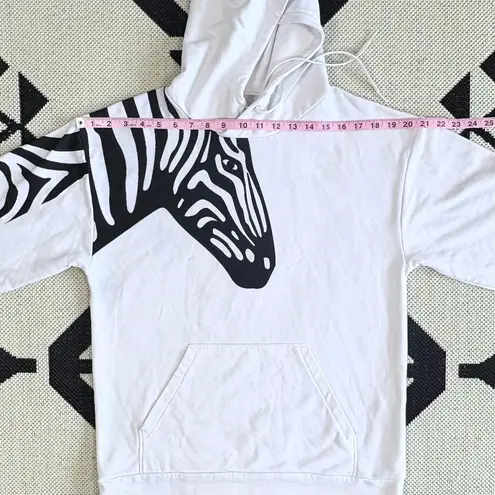 I Am Certified Fly White Zebra Print Hoodie Unisex Small