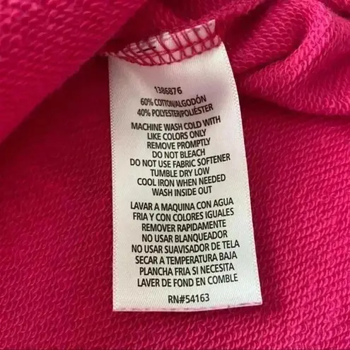 Calvin Klein Jeans White logo cropped sweatshirt womens size Lg