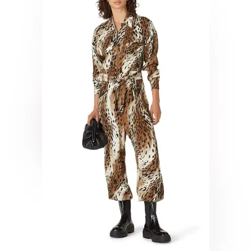 R13 Utility Jumpsuit Abstract Cheetah XS
