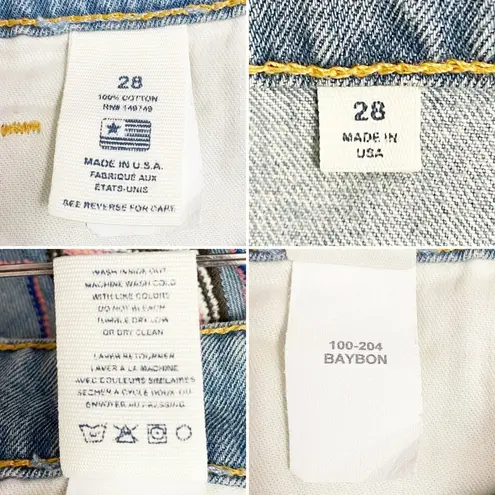 Sandrine Rose Embroidered Boyfriend Jeans Size 28 | 6 Handmade in LA Boho Chic Blue