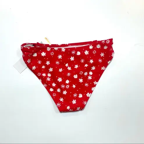 California Waves red strappy bikini swim bottom