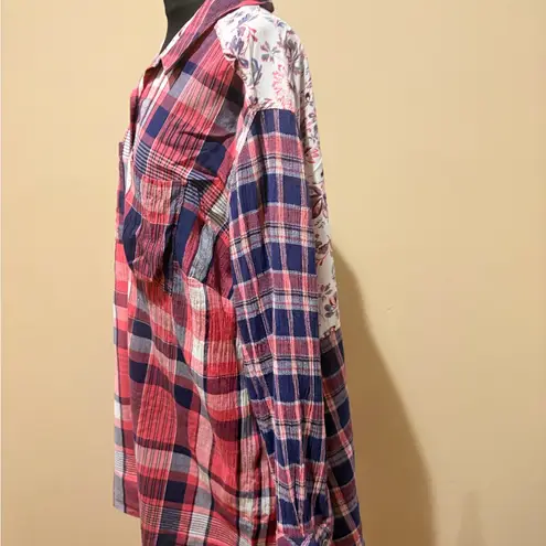 Caslon button front tunic shirt size 1X