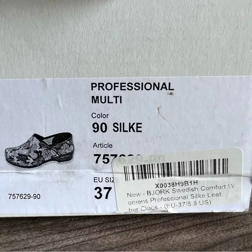 Bjork Professional Silke Leather Women's Clogs Size 37 aka 6.5 #B1144 Blue