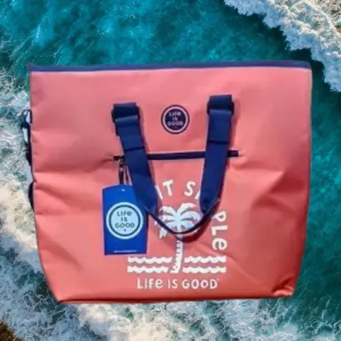 Life is Good  Deluxe Insulated Tote Beach Bag Beverage/Food Cooler Summer NWT