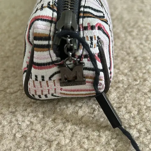 Missoni Pink/Tan Multi Colored Small Cosmetic Bag