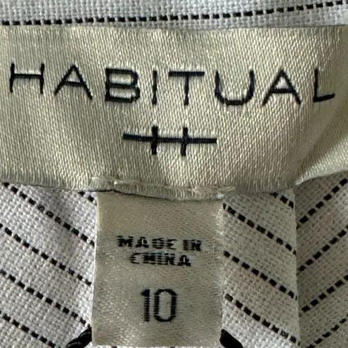 Habitual Wide Leg Slit Hem Pants NWT Women’s Sz 10 MSRP $129 Coastal Chic