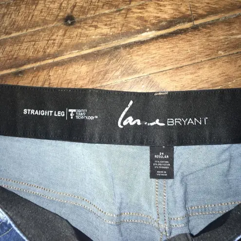 Lane Bryant  24R straight leg dark wash jeans