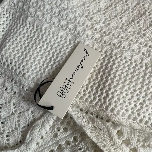 NWT Freshman 1996 Ivory Knit Midi Dress size Small White