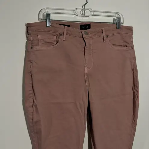 NYDJ Ami Skinny Jeans In Pink Rolled Cuff Size 14