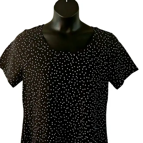 Isaac Mizrahi Live! Polka Dot Short Sleeve A