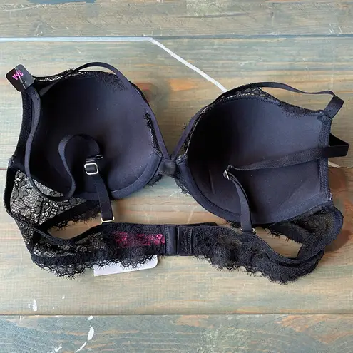 La Senza Black All Over Lace Nude Cups Beyond Sexy Bra - 36A