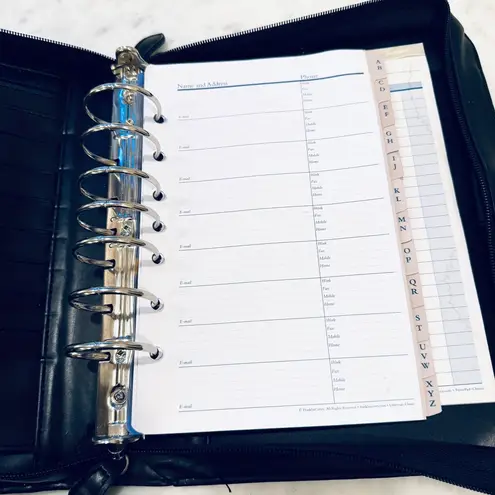 Franklin Covey Portfolio Planner Business Briefcase Black Black