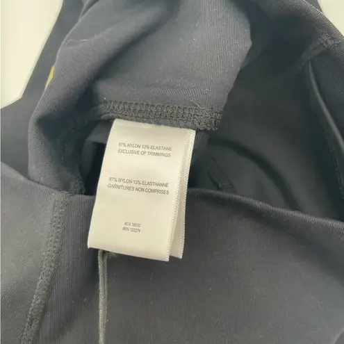 Lole Crop Leggings Eliana Black Cropped Slant Athletic Gym UPF 50 X-Small NWT