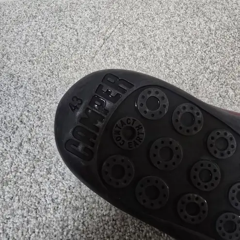 Camper Unisex Peu Red Leather Casual Comfort Barefoot Shoes Size 43 M 9.5 W 11.5 Brown