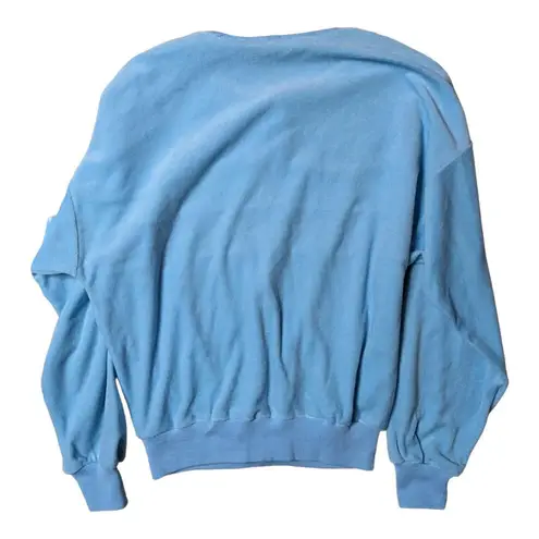 Vtg 1980s Favorites Pastel Blue Pink Trans Flag Velvet Velour 2 Pc Track Suit M Size M