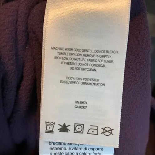 Mountain Hardwear  purple fleece quarter zip small