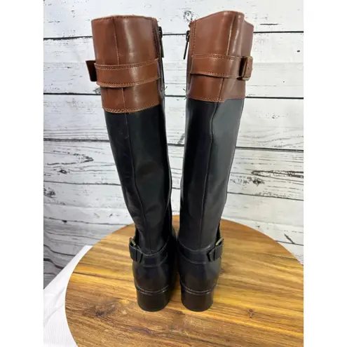 Bandolino Women's Heeled Boots Size 8 Black and Brown