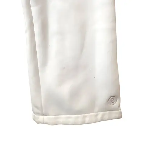 BOGNER Fleece Lined Ski Pants White Sz 8 LONG