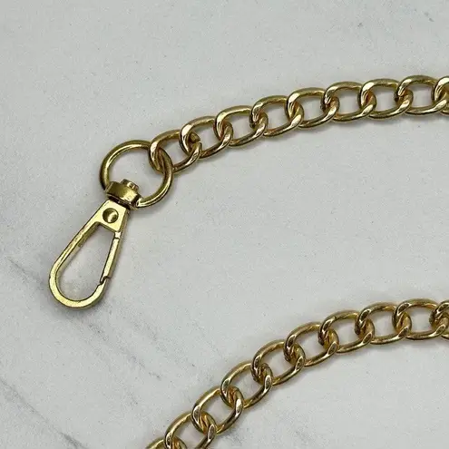 Gold Tone Chain Link Crossbody Purse Handbag Replacement Strap 50" ✨